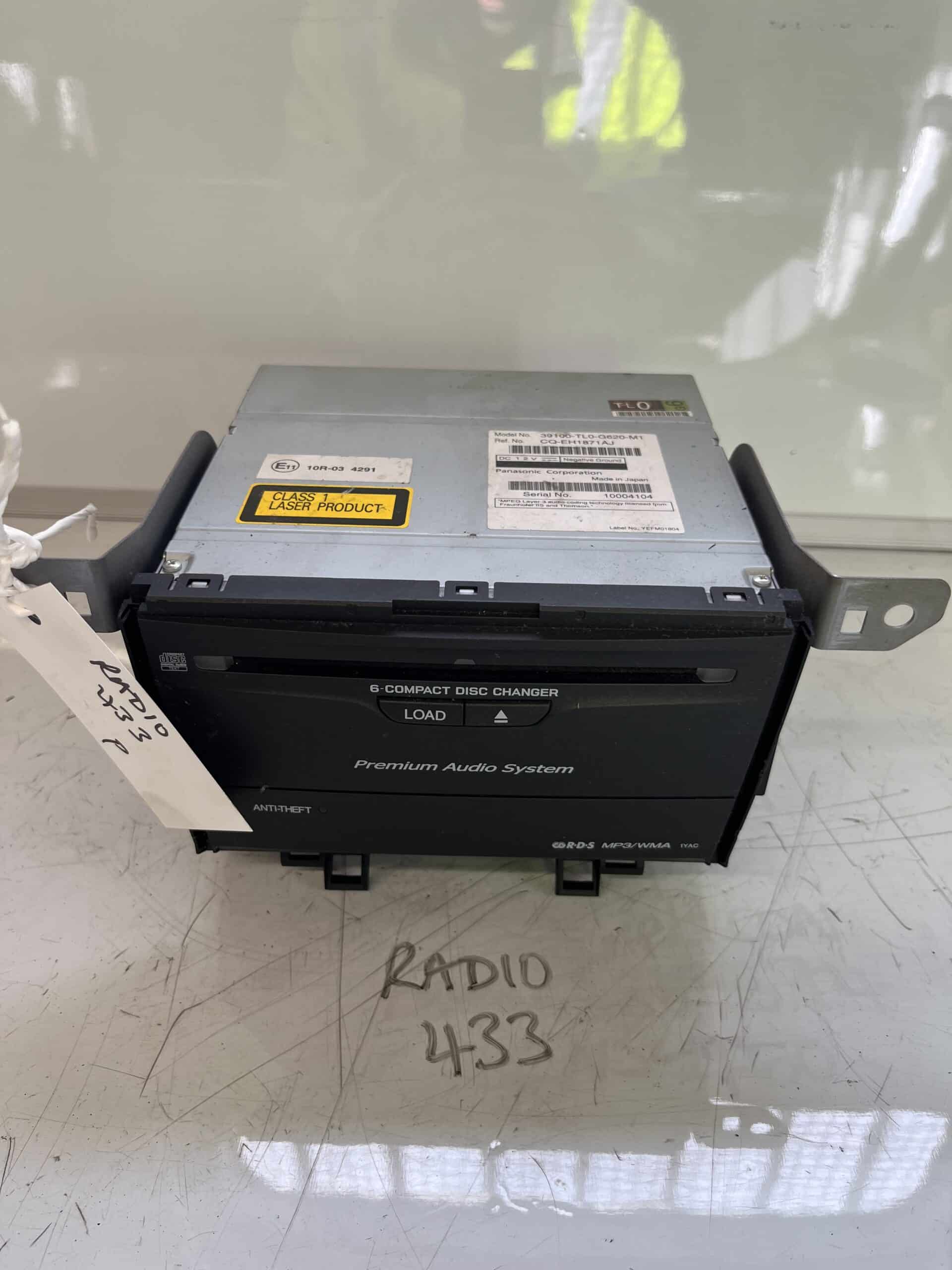 Honda Accord 2008-2012 Radio / CD Player – 39100-TL0-G620-M1