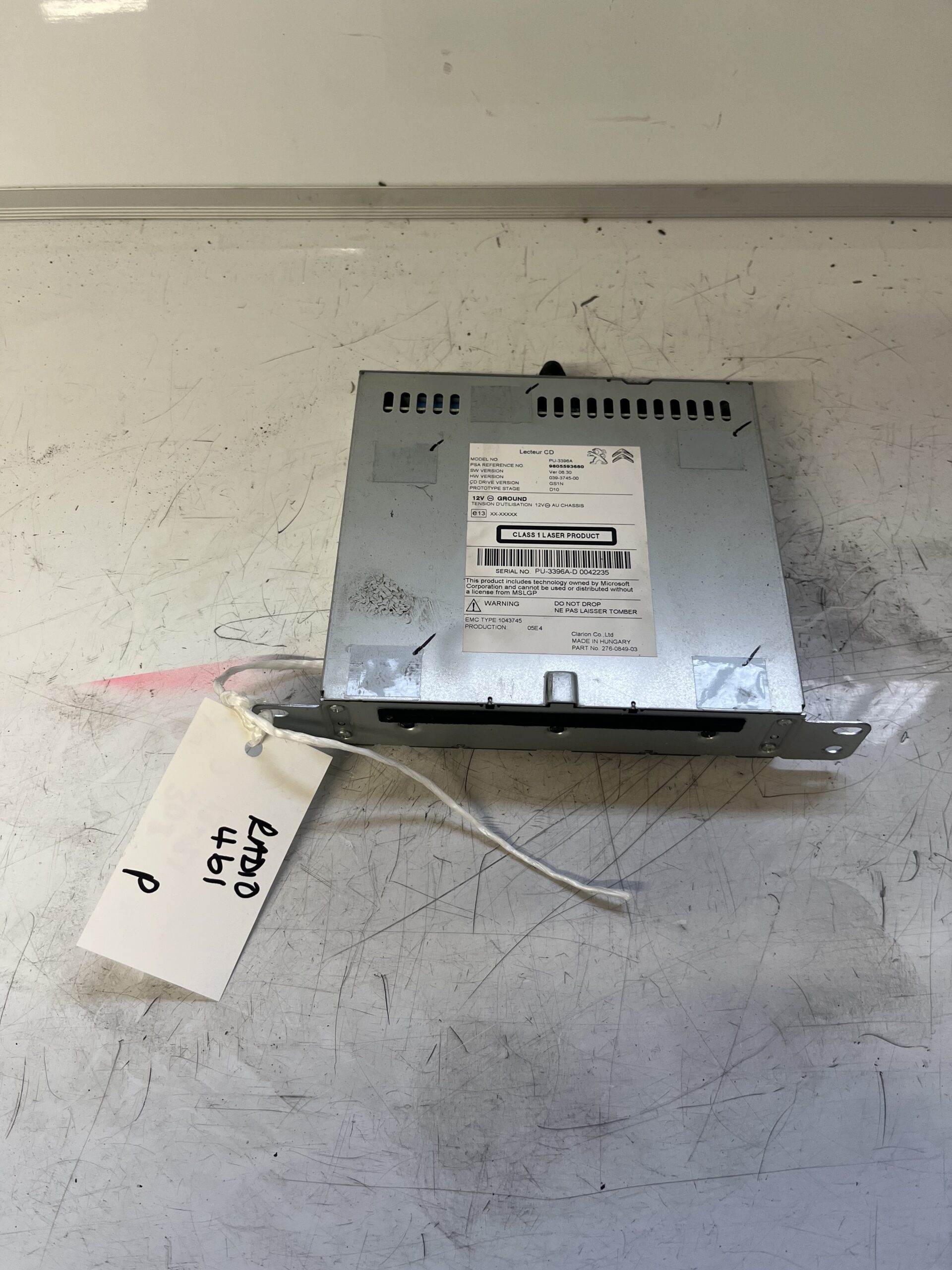 Peugeot 308 2013-2021 Radio / Head Unit – 9805593680