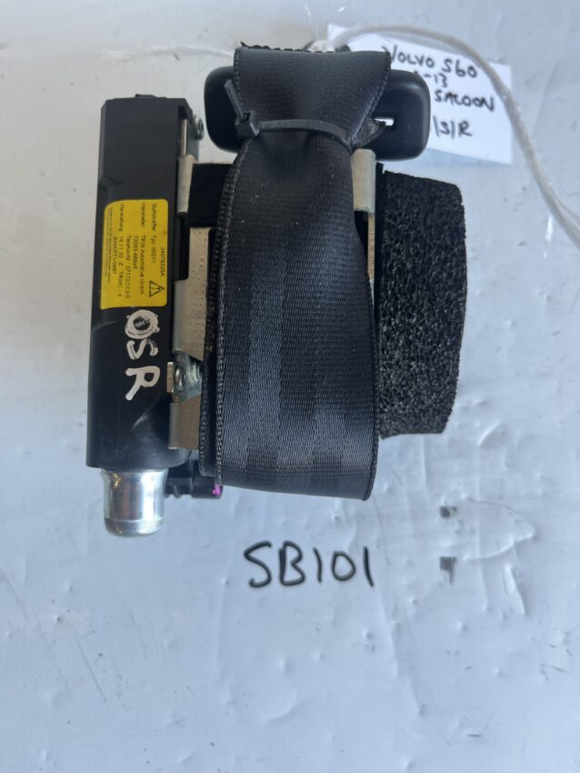 Volvo S60 2010-2013 5 Door Saloon Off Side Rear Seatbelt – 39813790