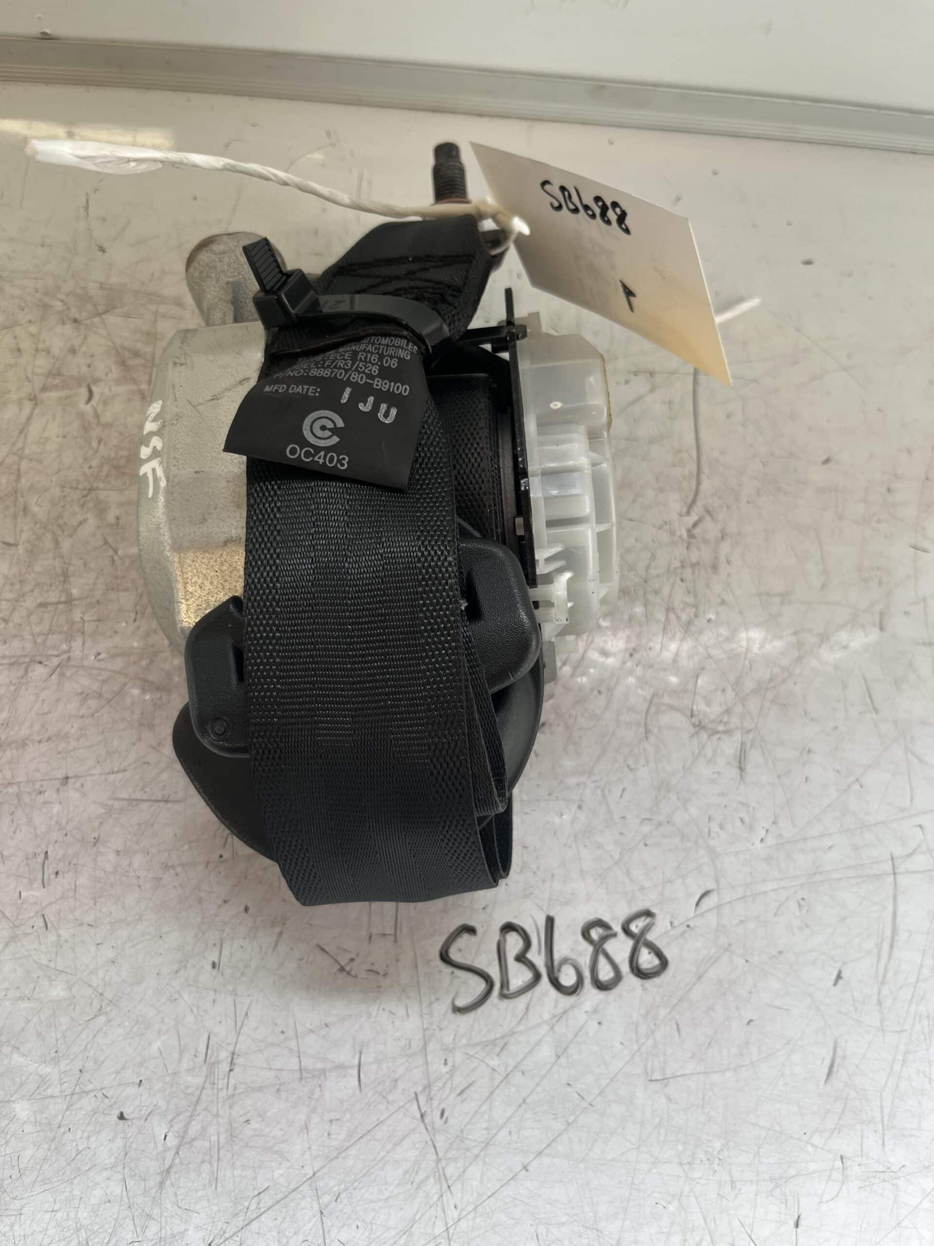 Hyundai i10 2014-2019 MK2 5 Door Hatchback Near Side Front Seatbelt – 88870/80-B9100