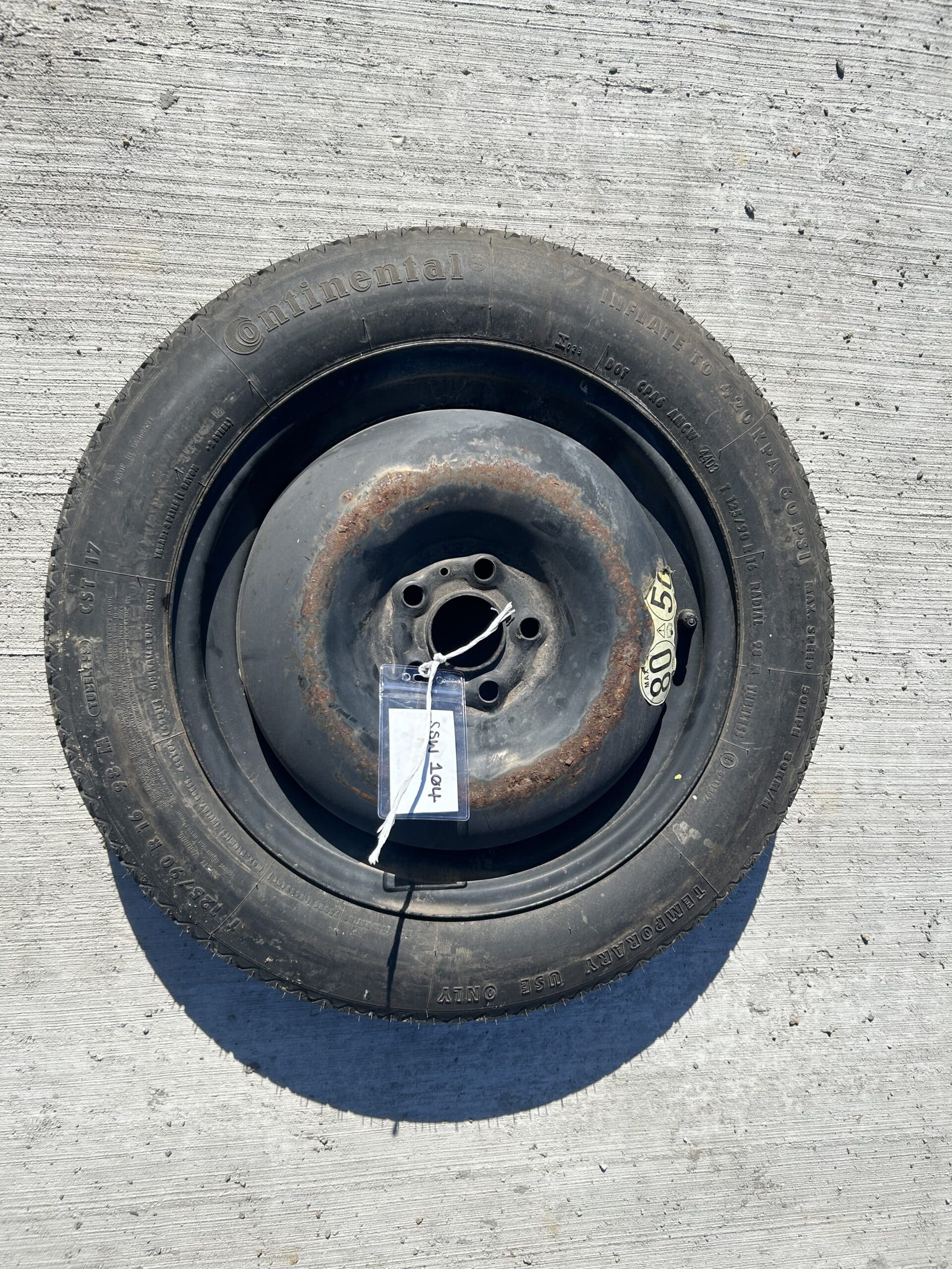 Rover 75 1999-2005 Spare Wheel / Space Saver – 125/70/16