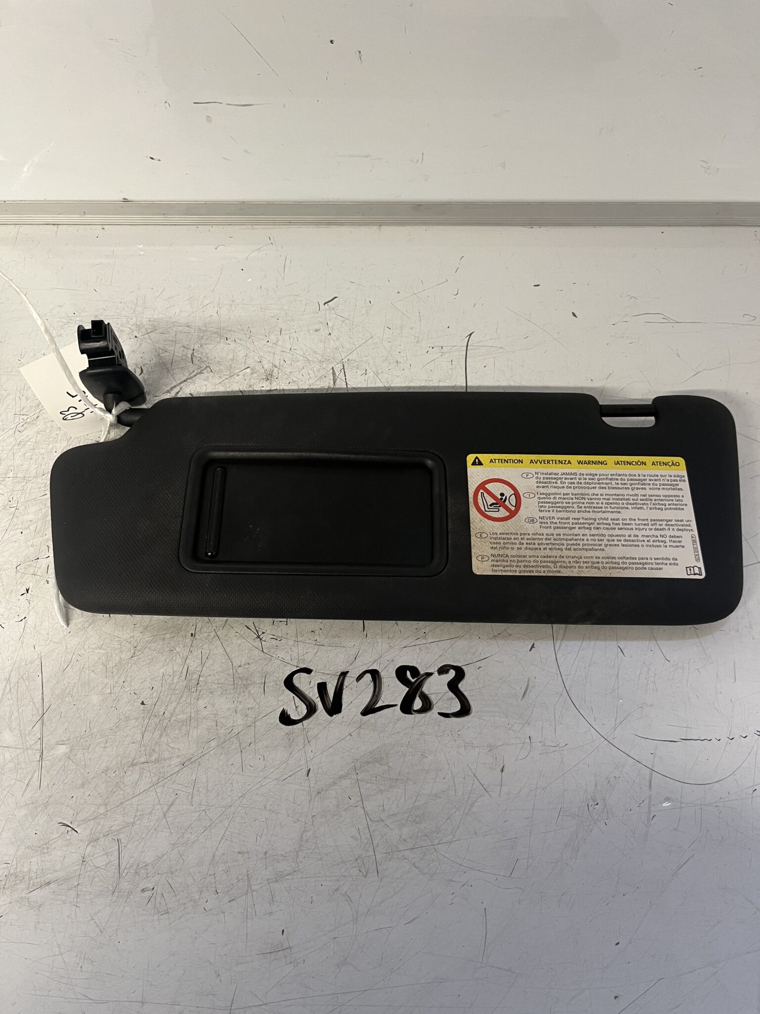 Audi Q3 2011-2015 Near Side Sun Visor With Mirror – Black