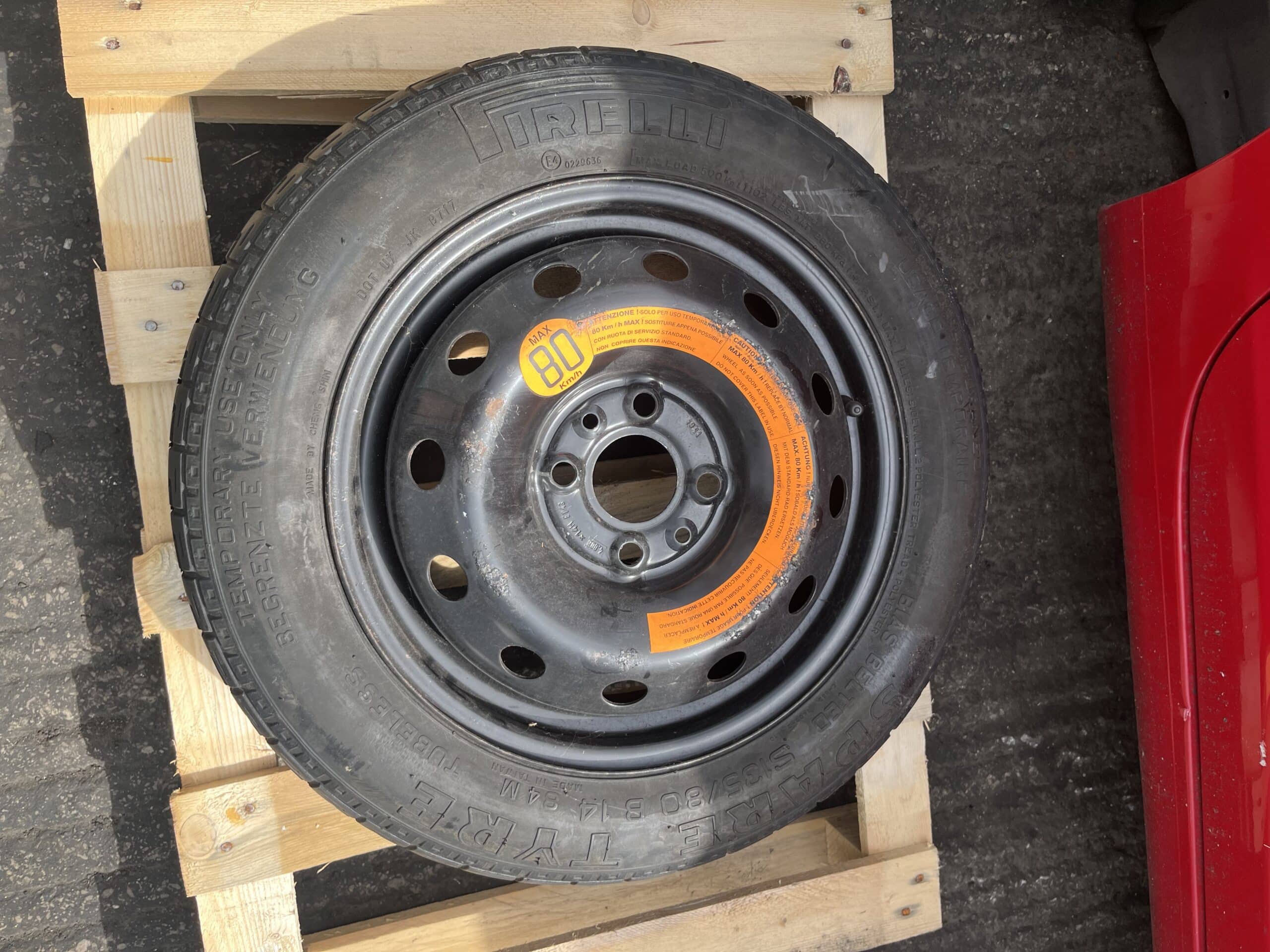 Ford KA / Fiat 500 2009-2016 Space saver / Spare Wheel – 135-80-14