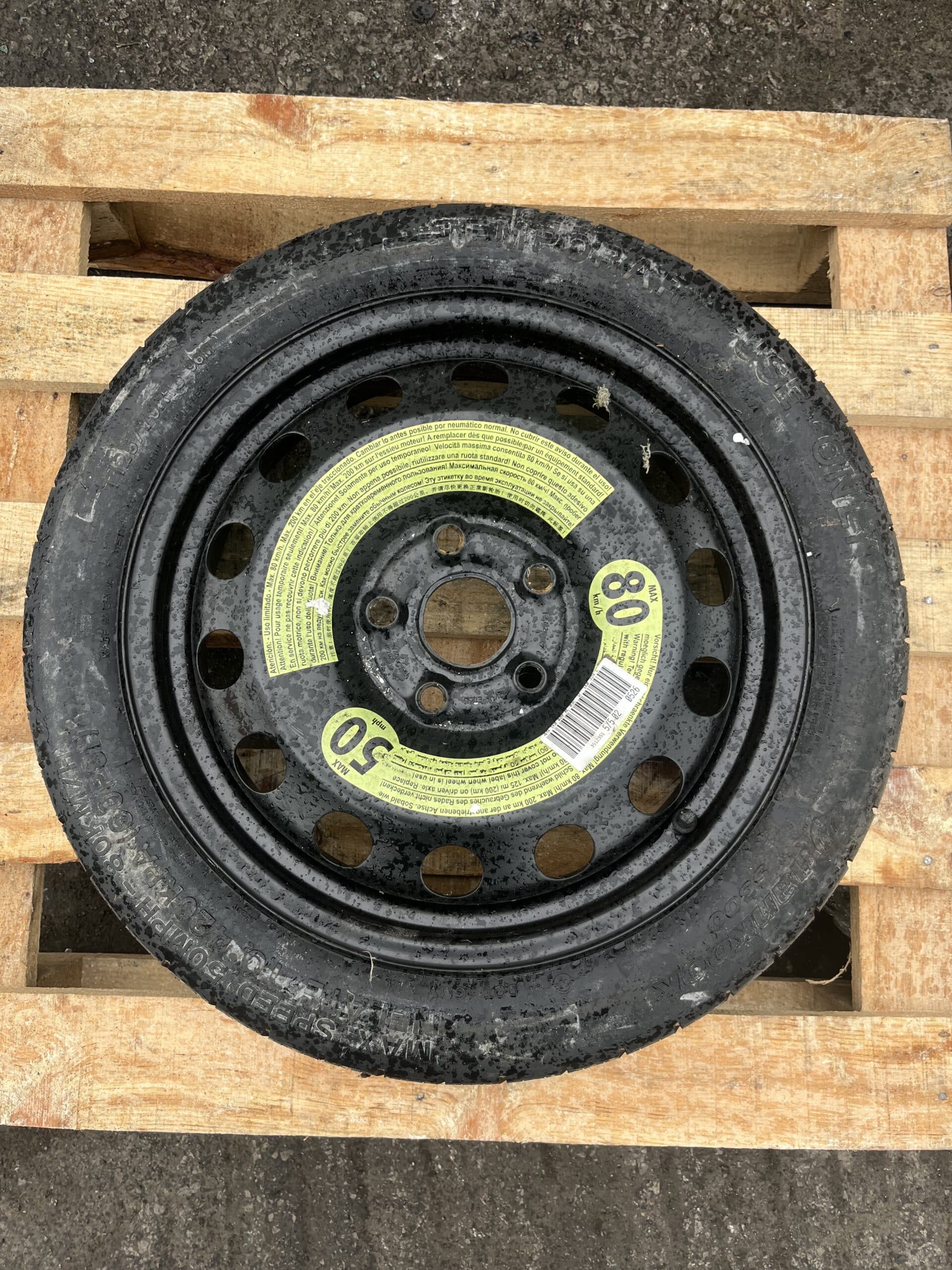 Volkswagen Golf 2008-2012 MK6 Spare Wheel / Space Saver – 125-70-16