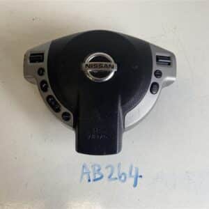 Nissan Qashqai 2007-2013 Off Side Airbag – Black/Silver with Control Buttons