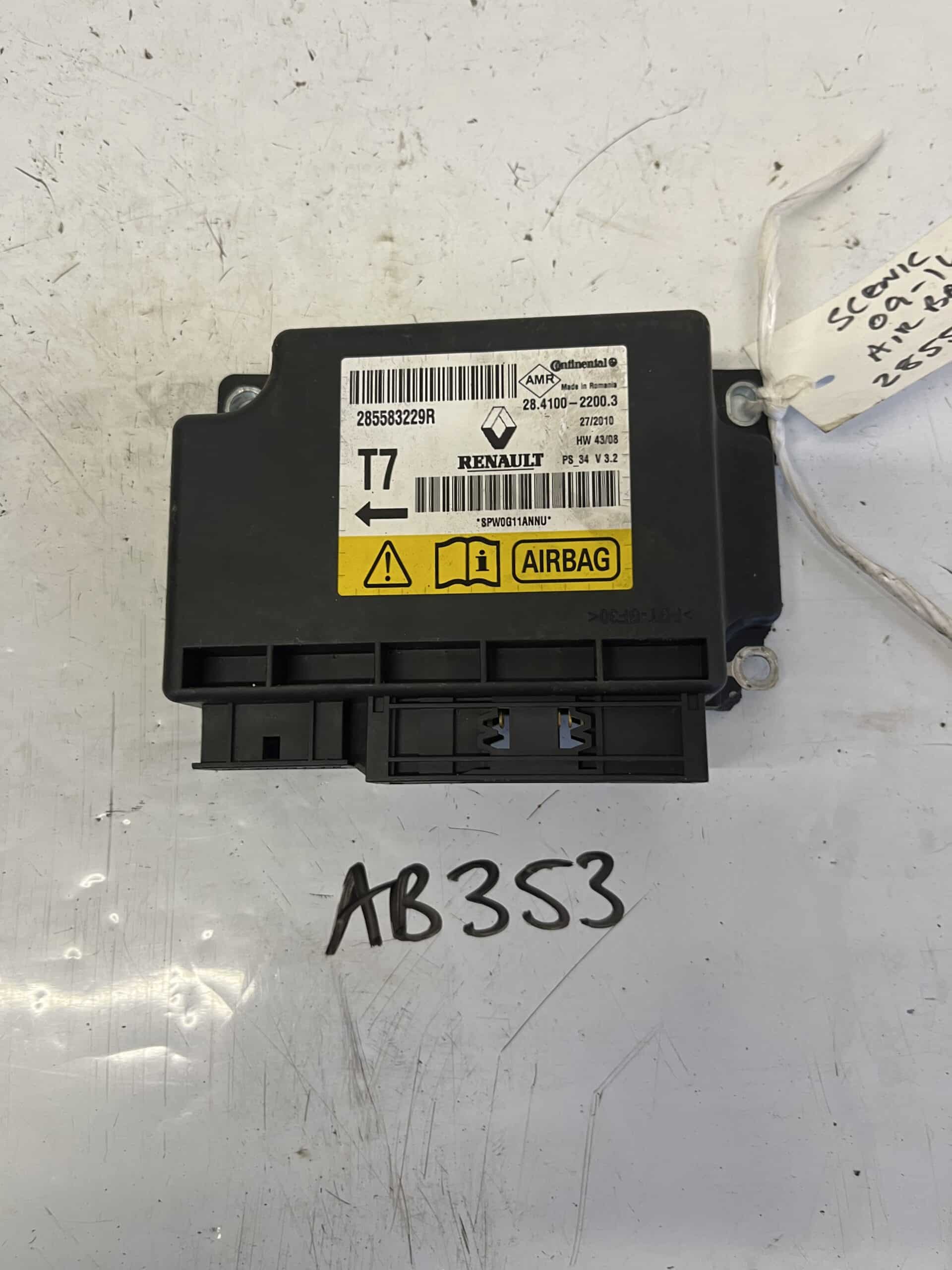 Renault Scenic 2009-2016 MPV Airbag Module – 285583229R