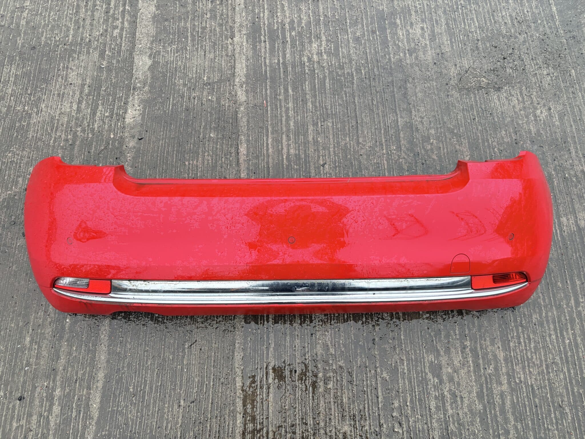 Fiat 500 2015-2021 3 Door Hatchback Rear Bumper – Red