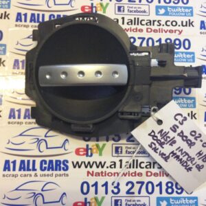 Citroen C3 2002-2009 5 Door Hatchback Near Side Rear Interior Door Handle