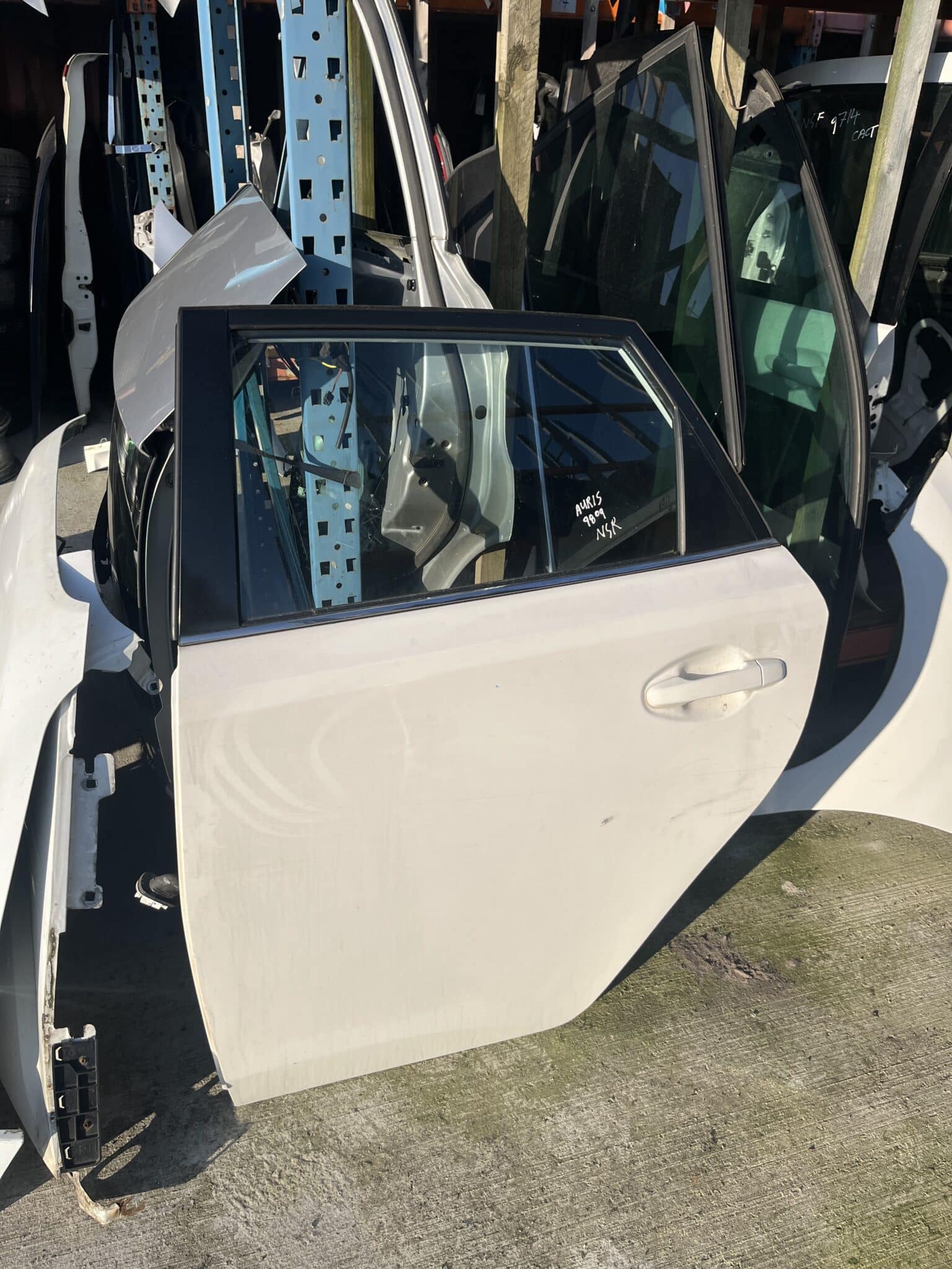 Toyota Auris 2013-2018 5 Door Hatchback Near Side Rear Door – White  ( Call Office For Delivery Quote )