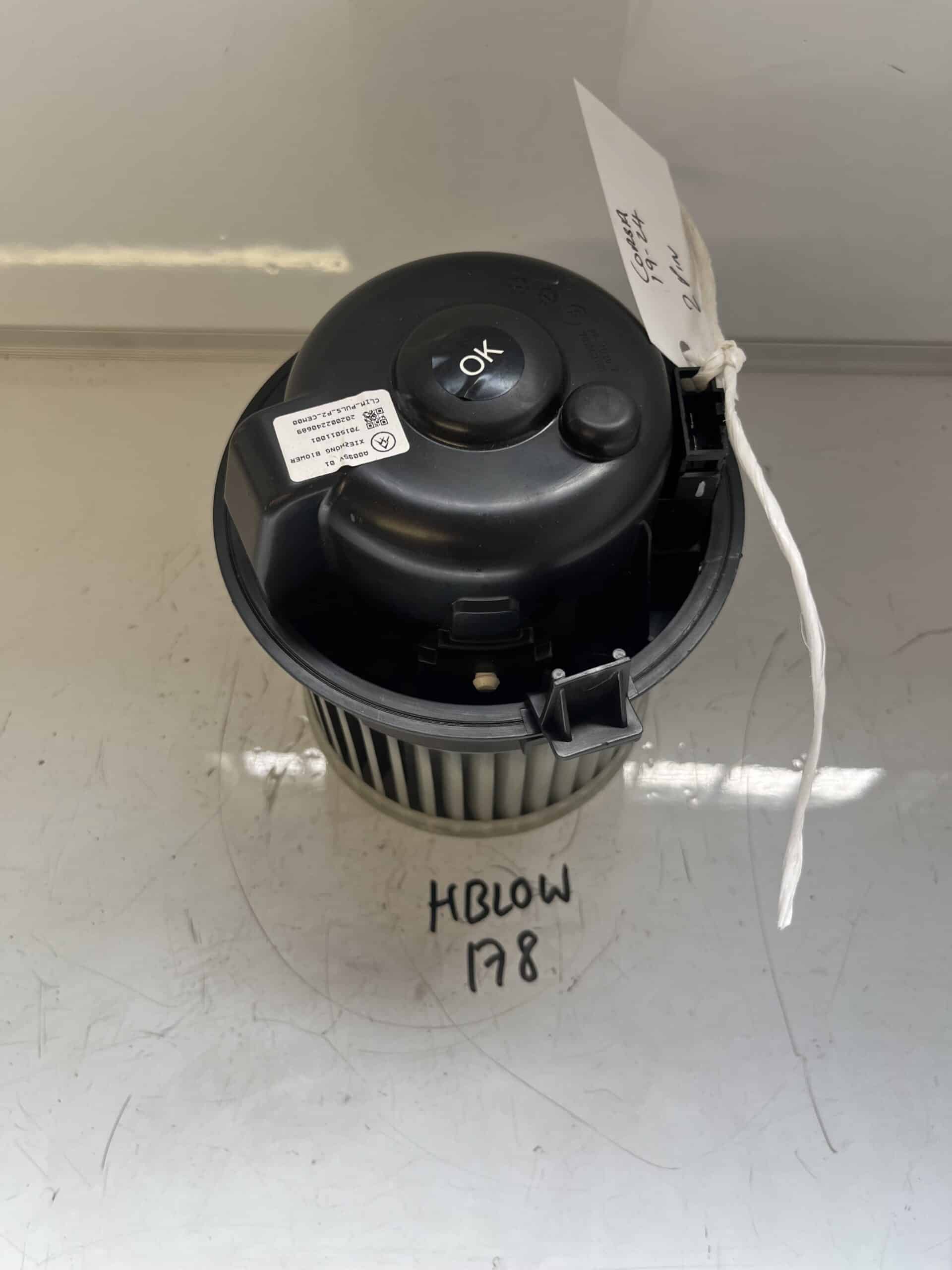Vauxhall Corsa 2019-2024 Heater Blower Motor – 2 Pin Plug
