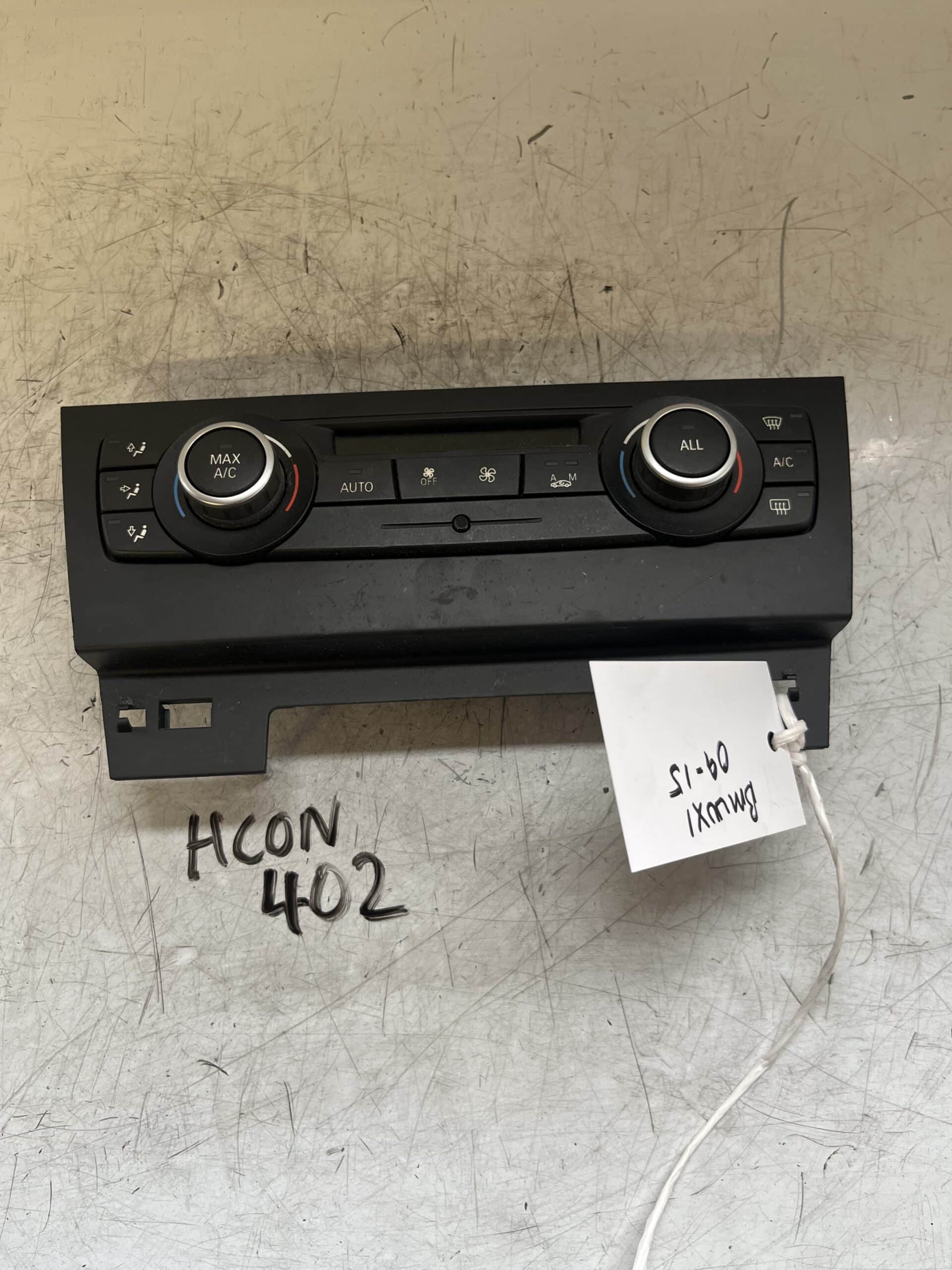 BMW X1 2009-2015 Heater Control Panel – Climate – 6411 9287625-02
