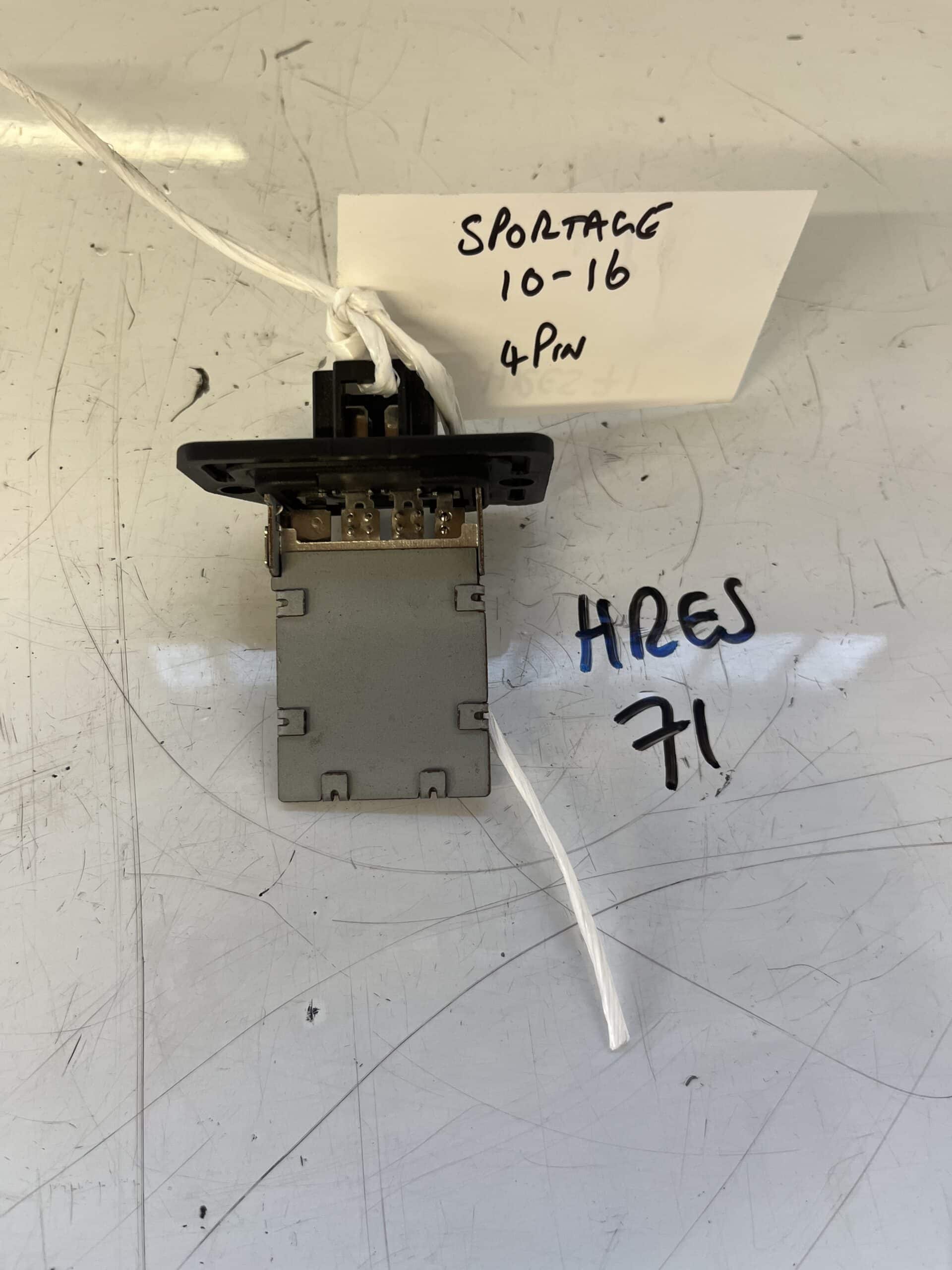 Kia Sportage 2010-2016 Heater Resistor – 4 Pin Plug