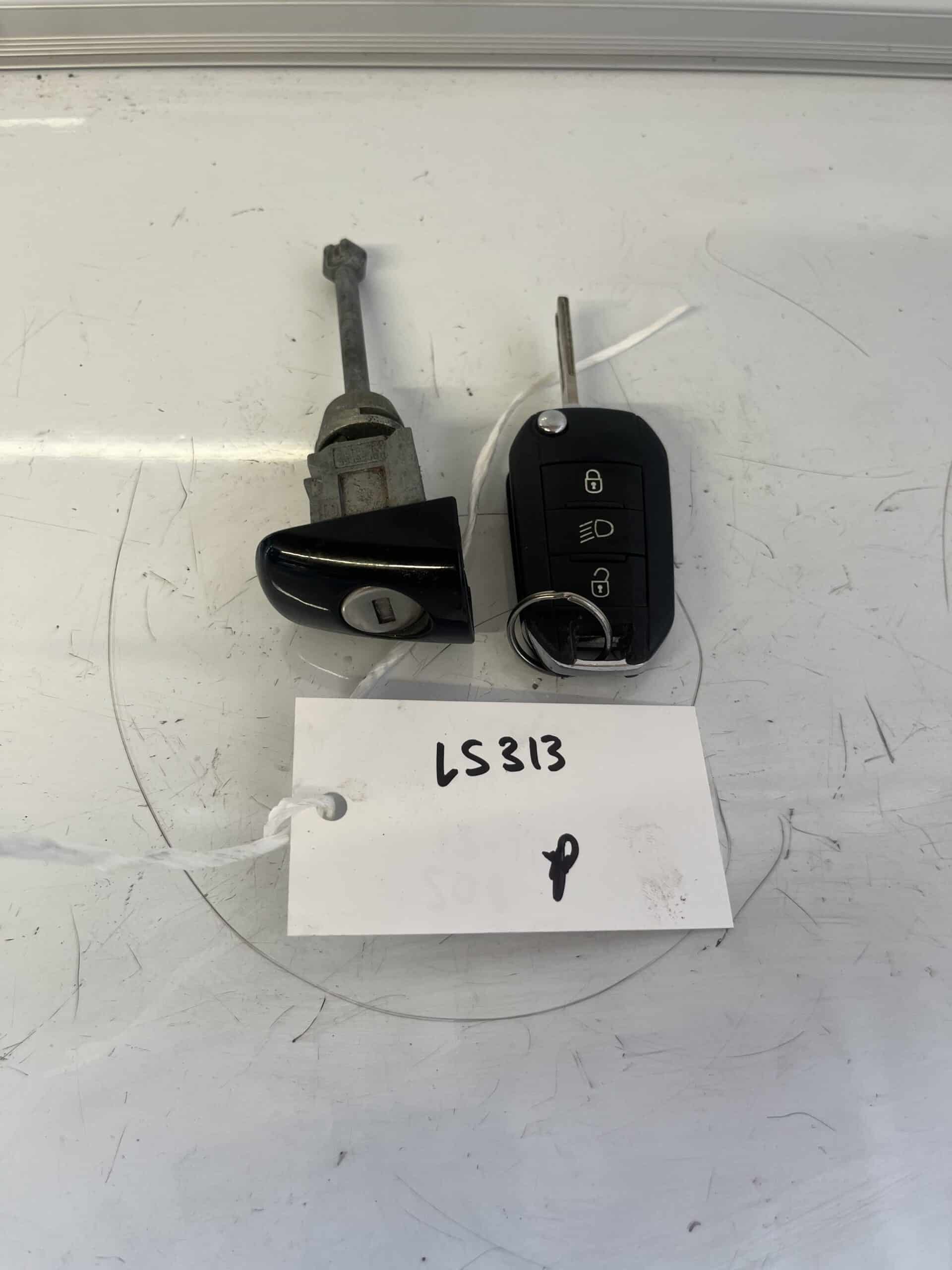 Peugeot 208 2012-2015 Off Side Door Lock Barrel And Key