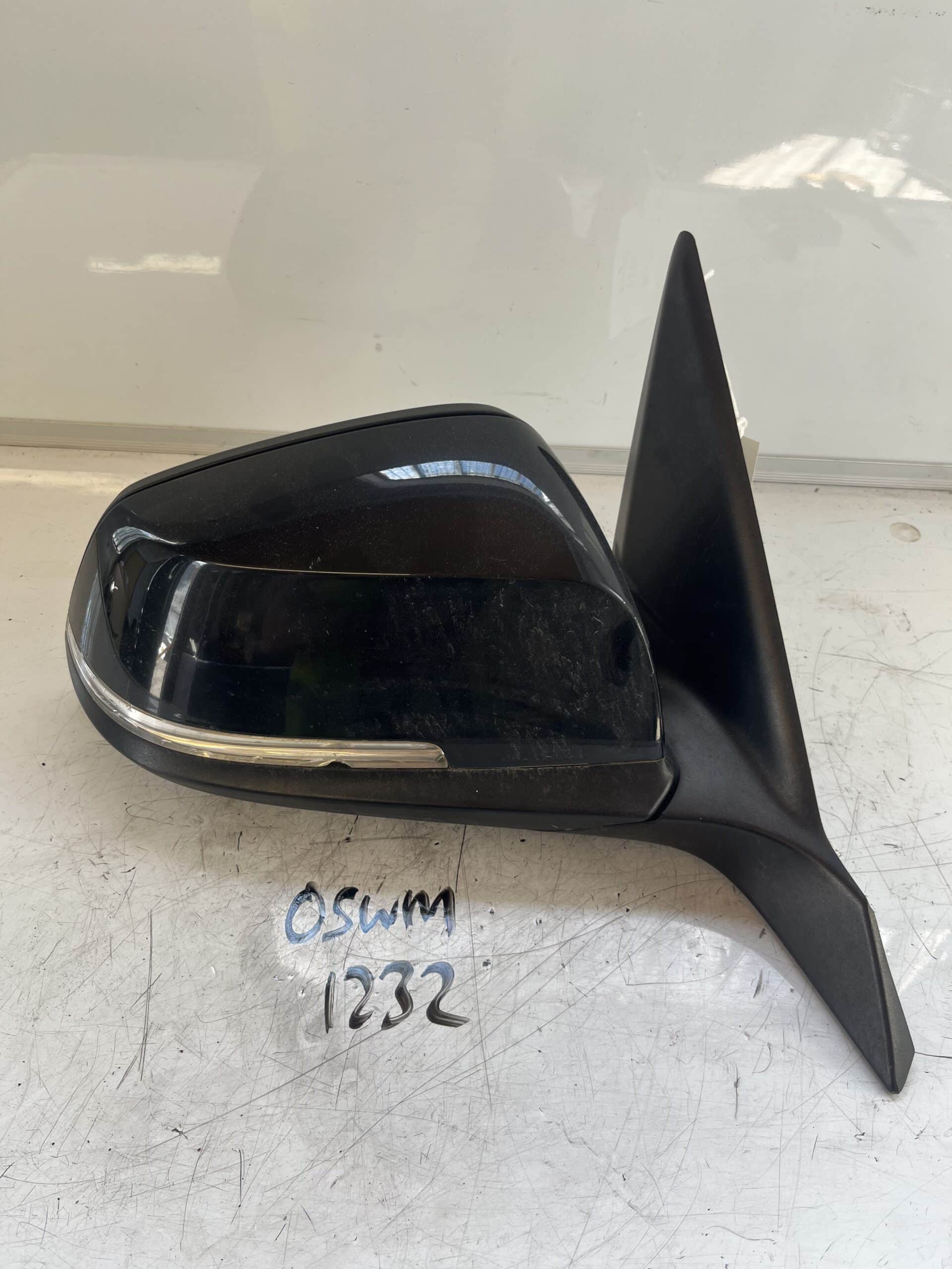 BMW 1 Series 2011-2015 Hatchback Off Side Electric Door Mirror – Black 475 Colour Code