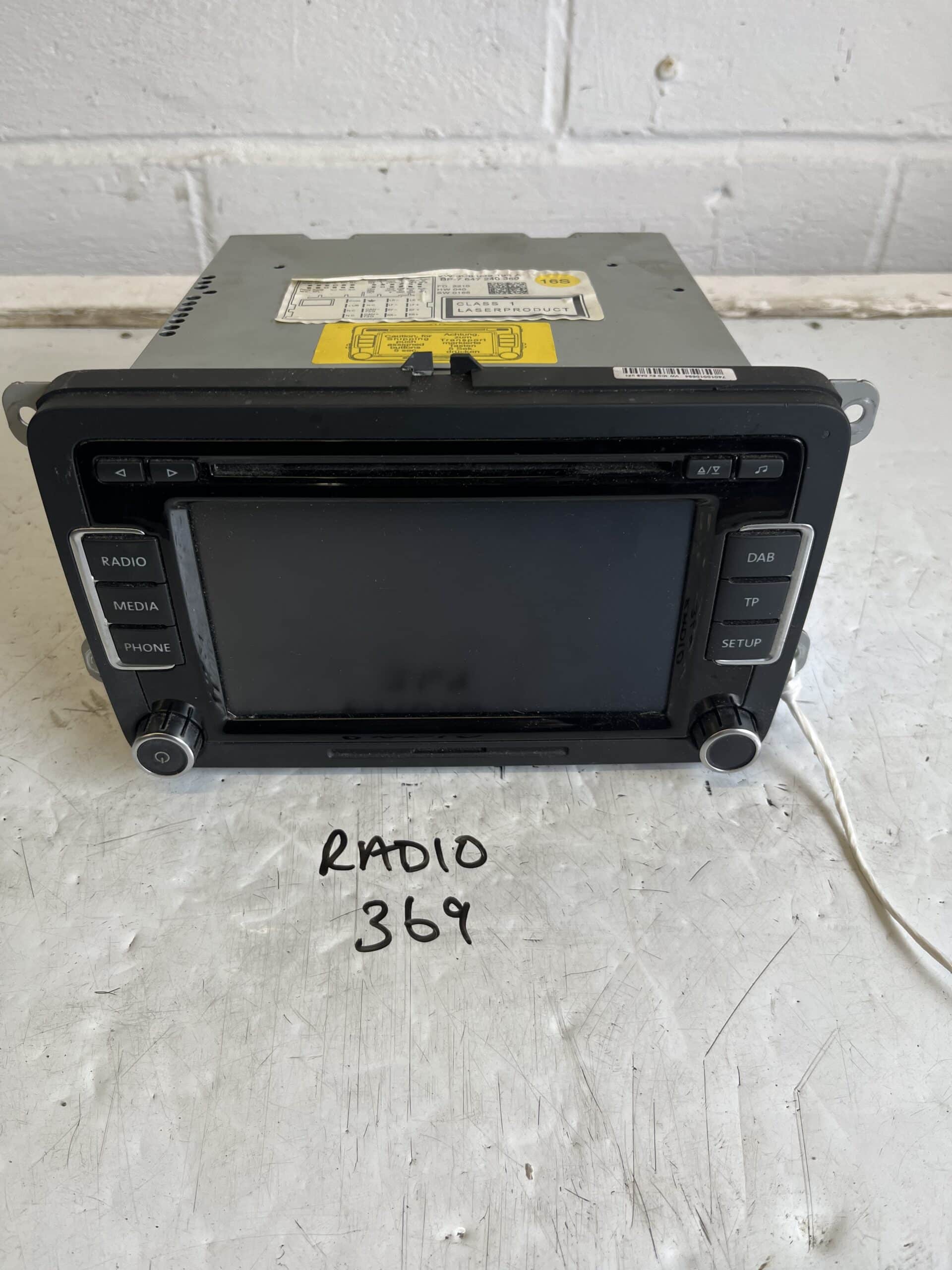 Volkswagen Scirocco / Touran / Tiguan 2008-2015 CD Player – 3C8035195A
