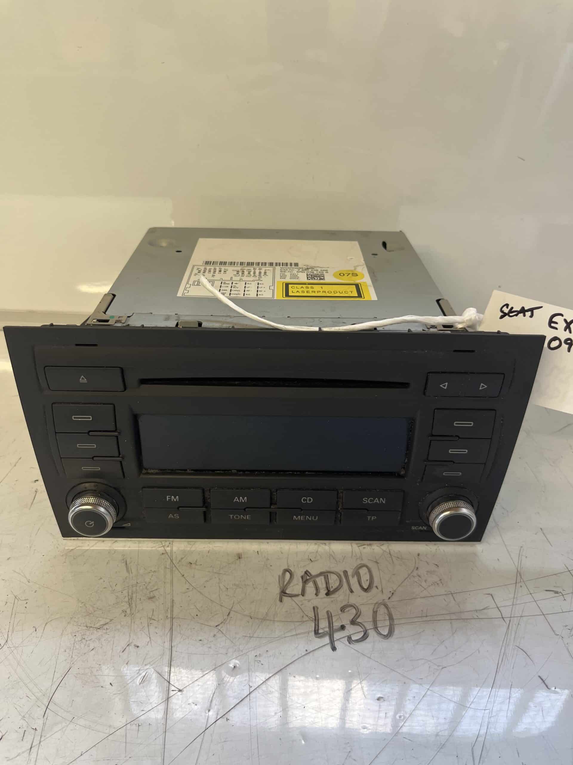 Seat Exeo 2009-2012 Radio / Head Unit / CD Player – 3R0035186B
