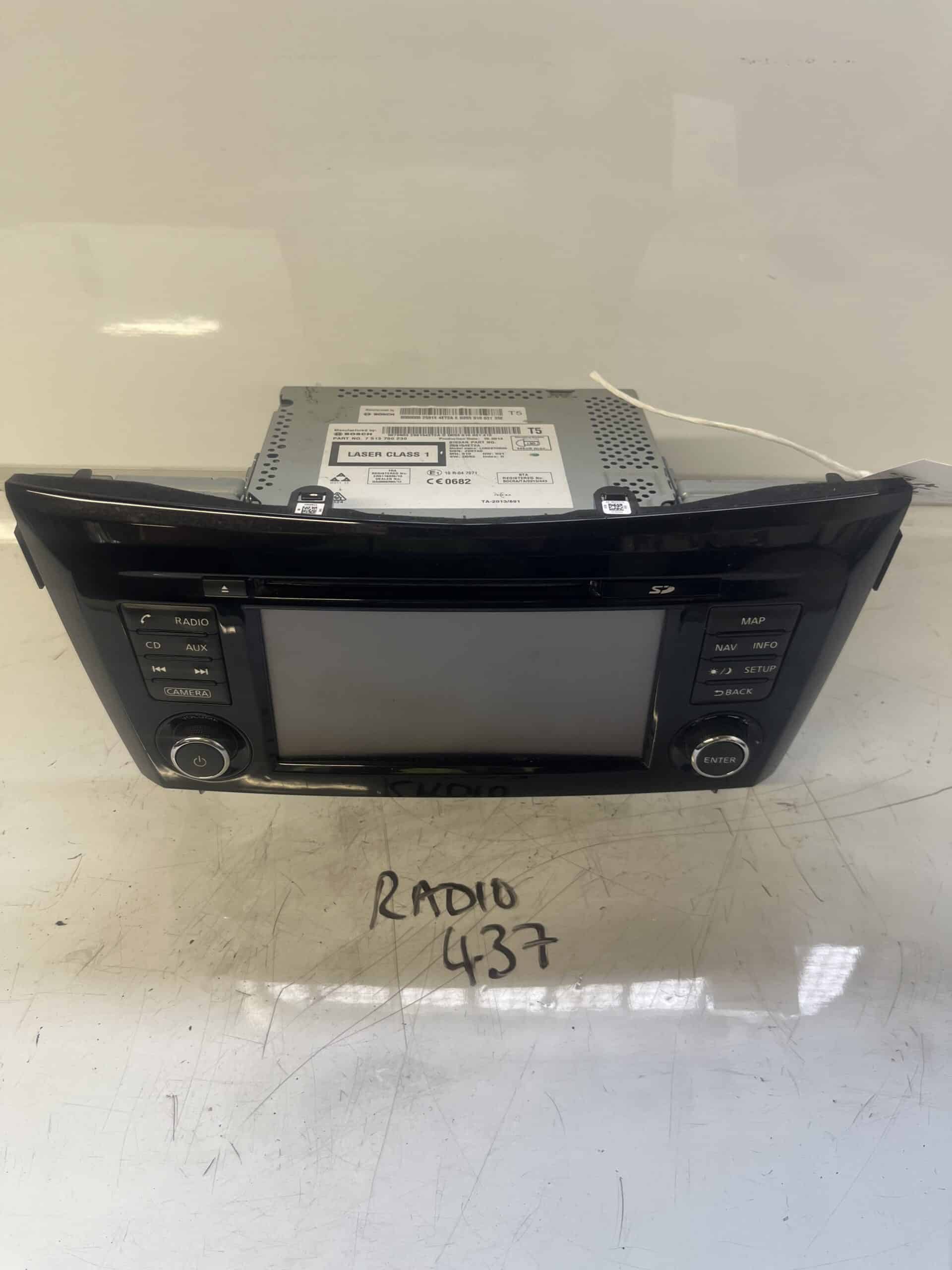 Nissan Qashqai 2013-2017 CD Player / Radio / Sat Nav – 259154ET2A / 7513750230