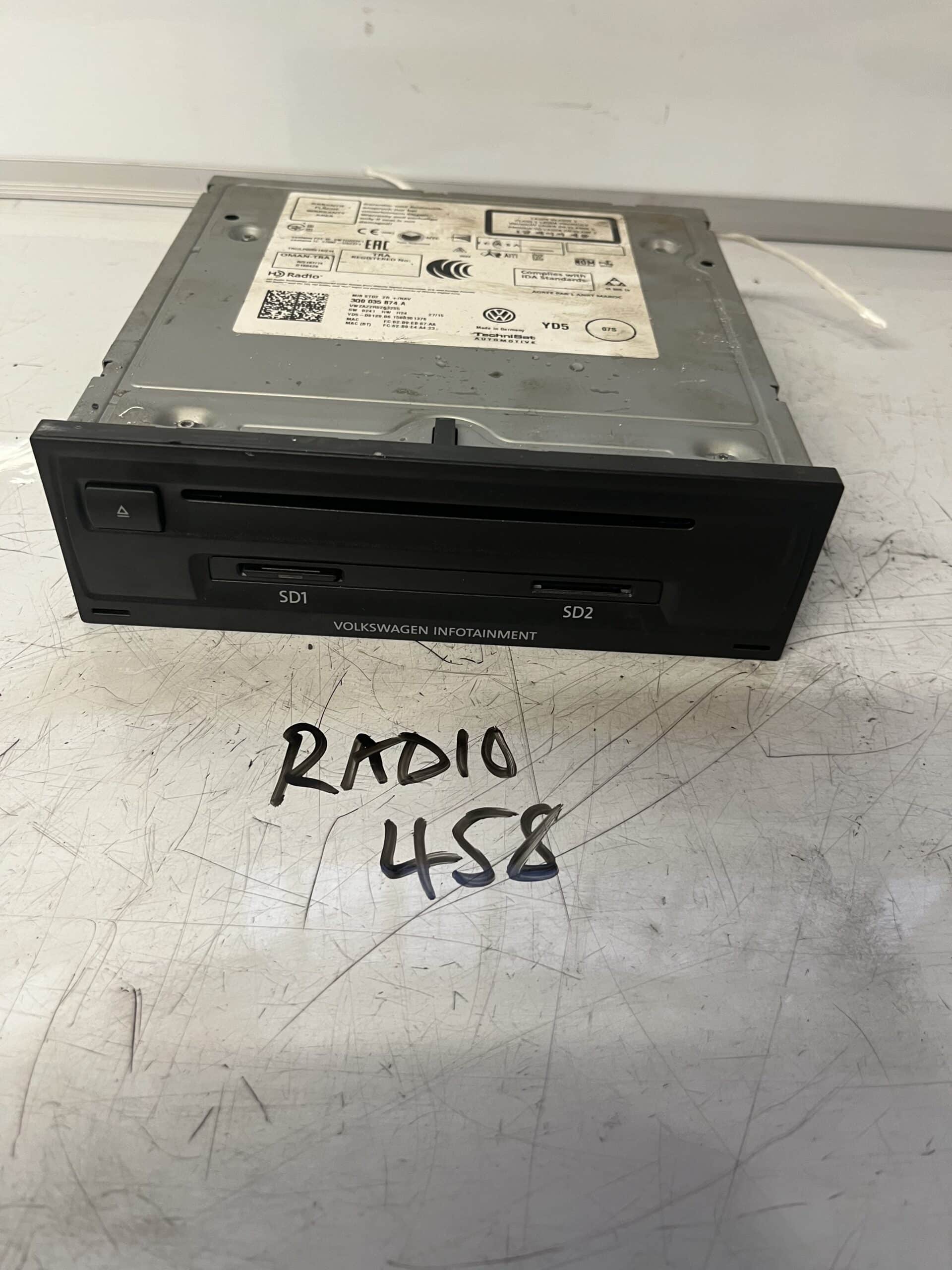 Volkswagen Polo / Golf 2012-2017 Radio / Sat Nav / Head Unit – 3Q0035874A