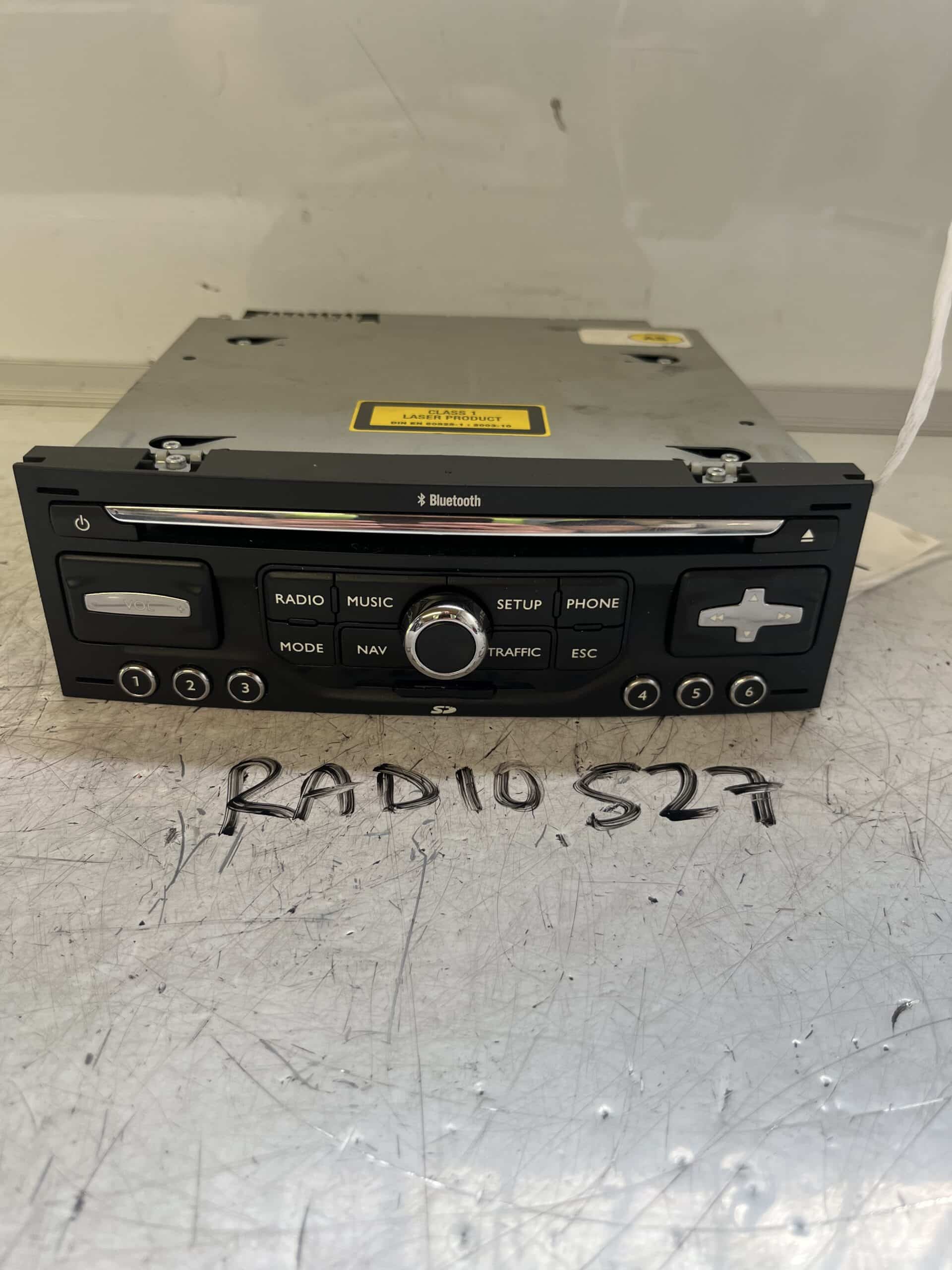 Citroen C3 2010-2016 CD Player / Radio / Bluetooth – 96751717XT
