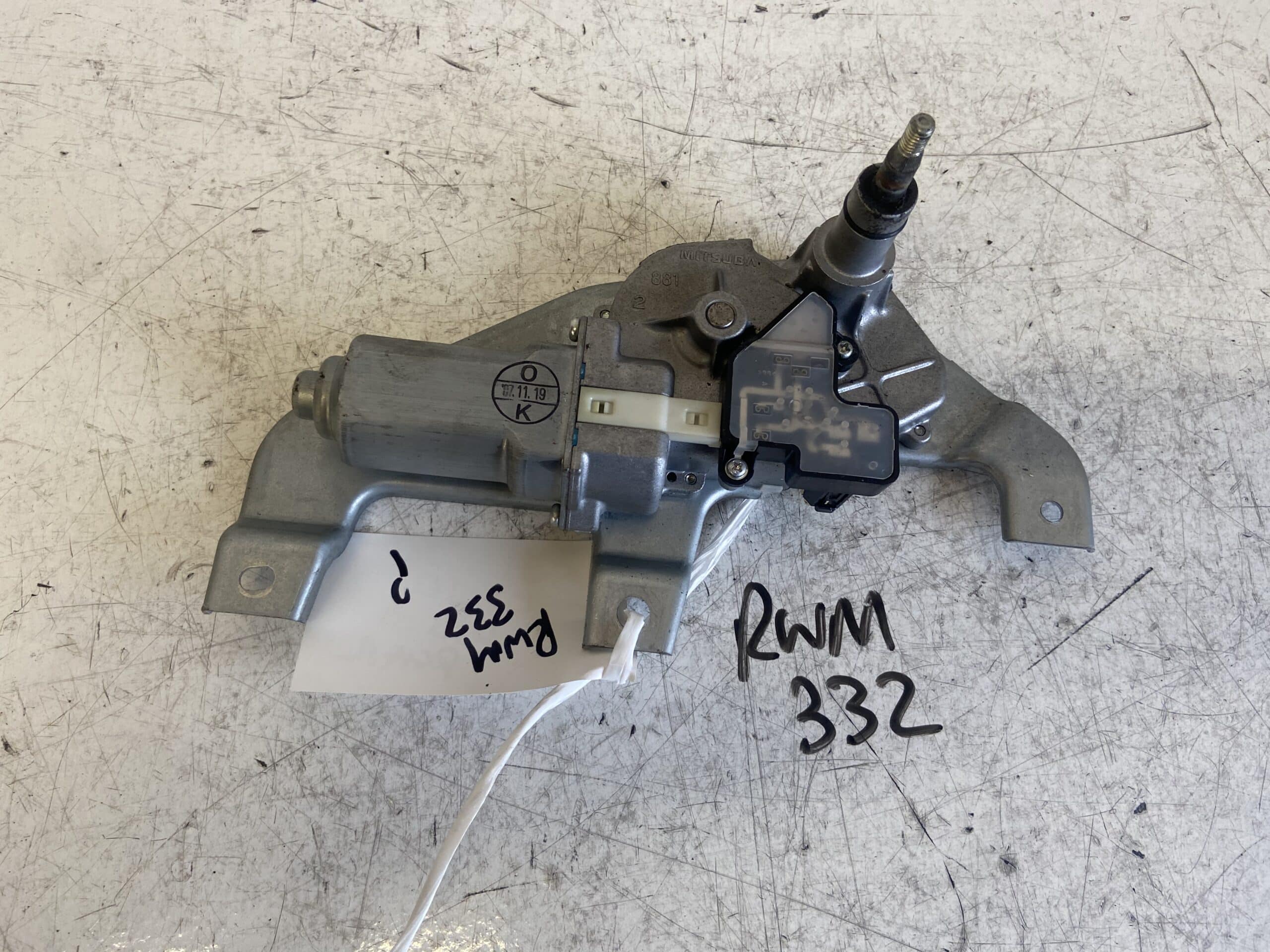 Peugeot 207 2006-2012 Rear Wiper Motor 9652418780