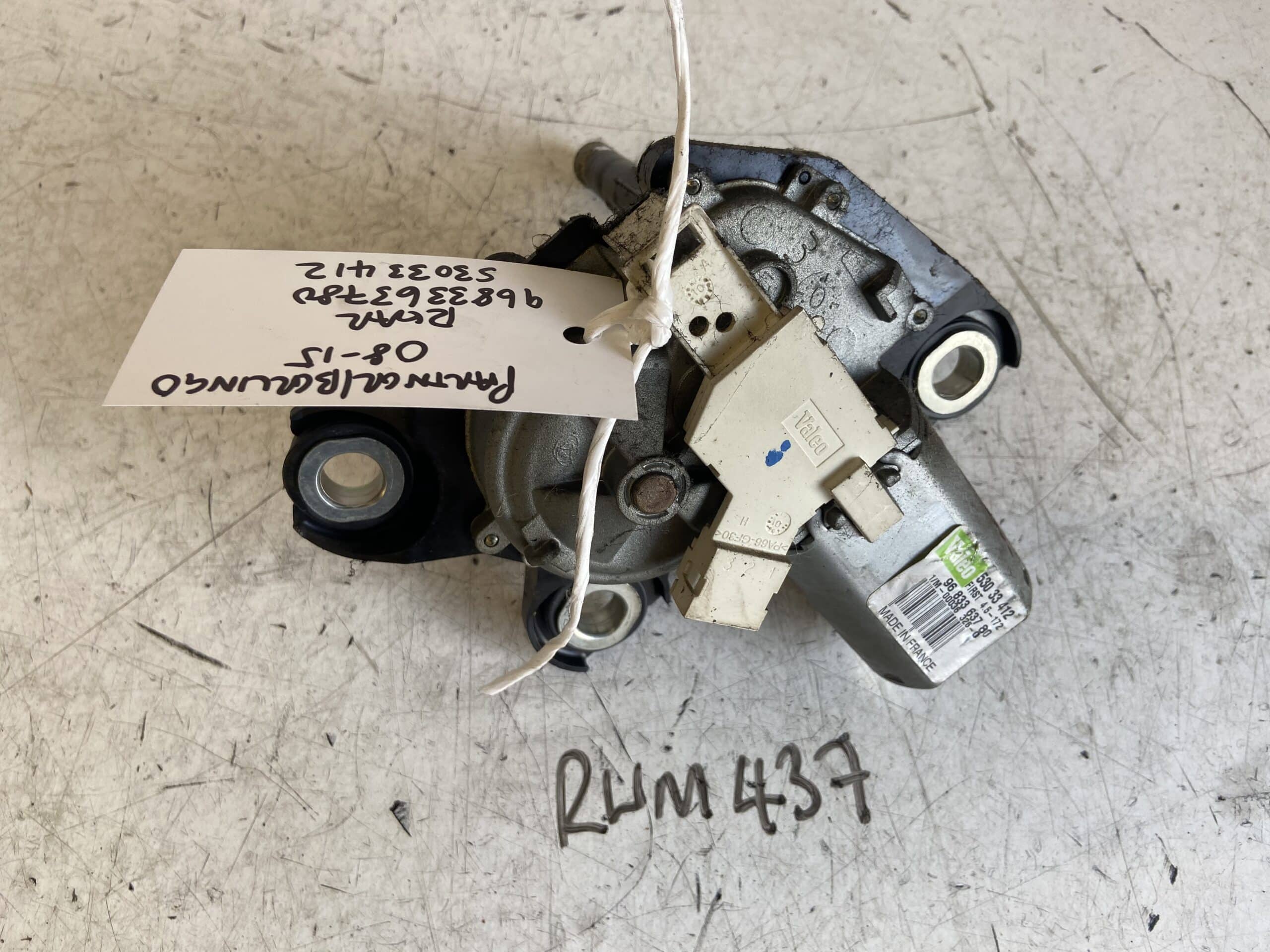 Peugeot Partner / Citreon Berlingo 2008-2015 MPV/Van Rear Wiper Motor – 9683363780 – 53033412