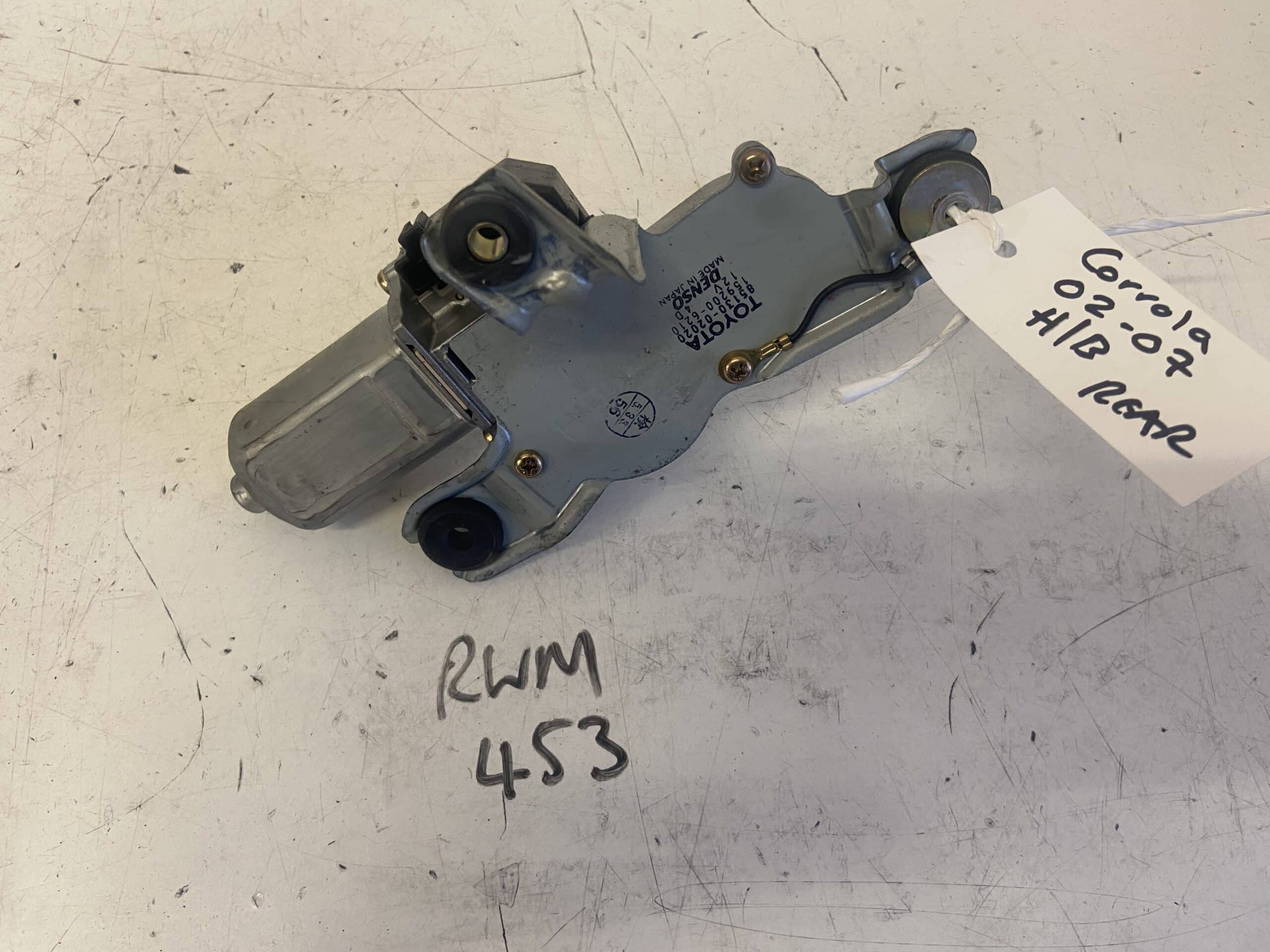 Toyota Corolla 2002-2007 Hatchback Rear Wiper Motor – 85130-02020