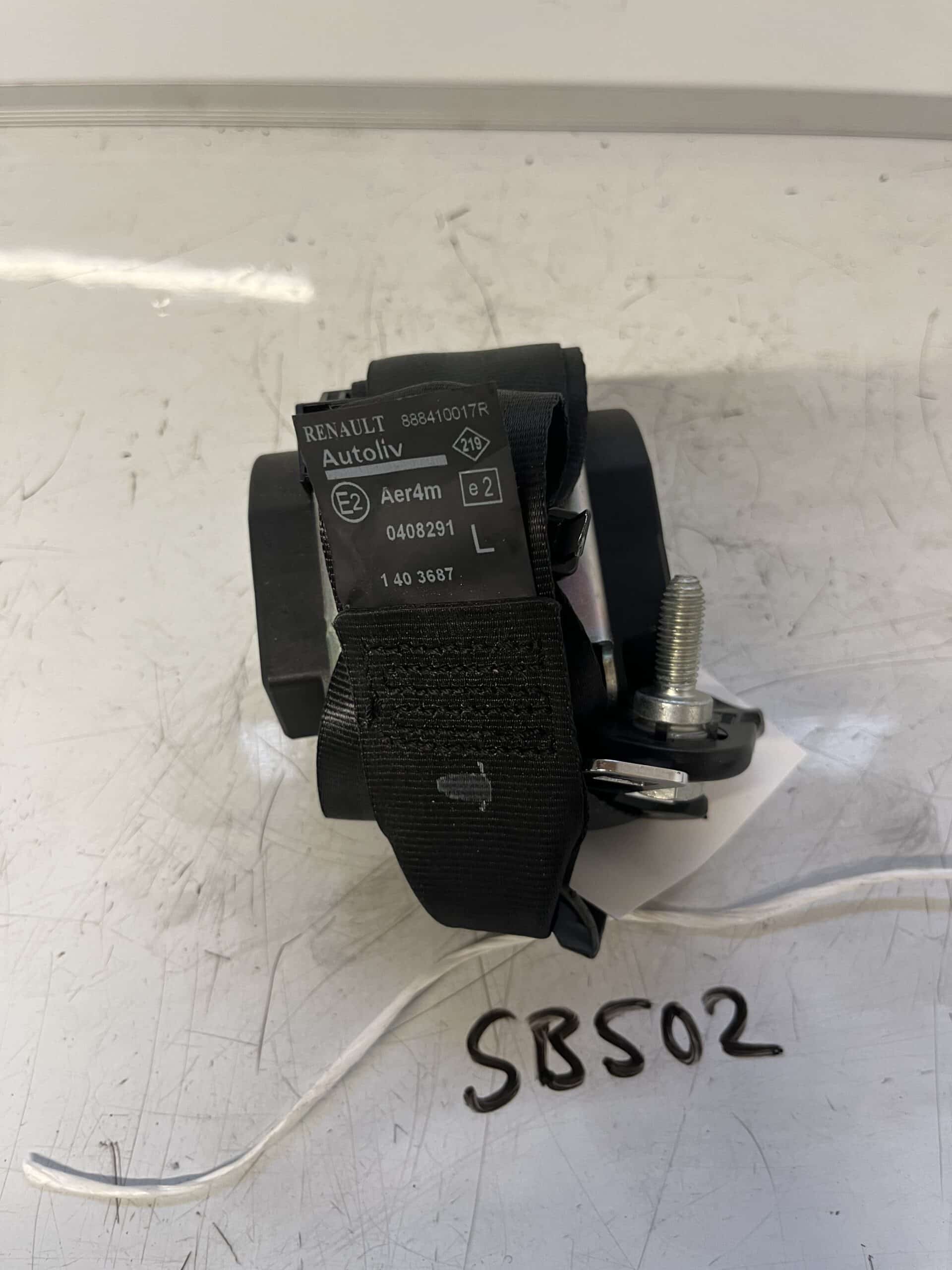 Renault Scenic 2009-2016 5 Door Near Side Rear Seatbelt – 888410017R
