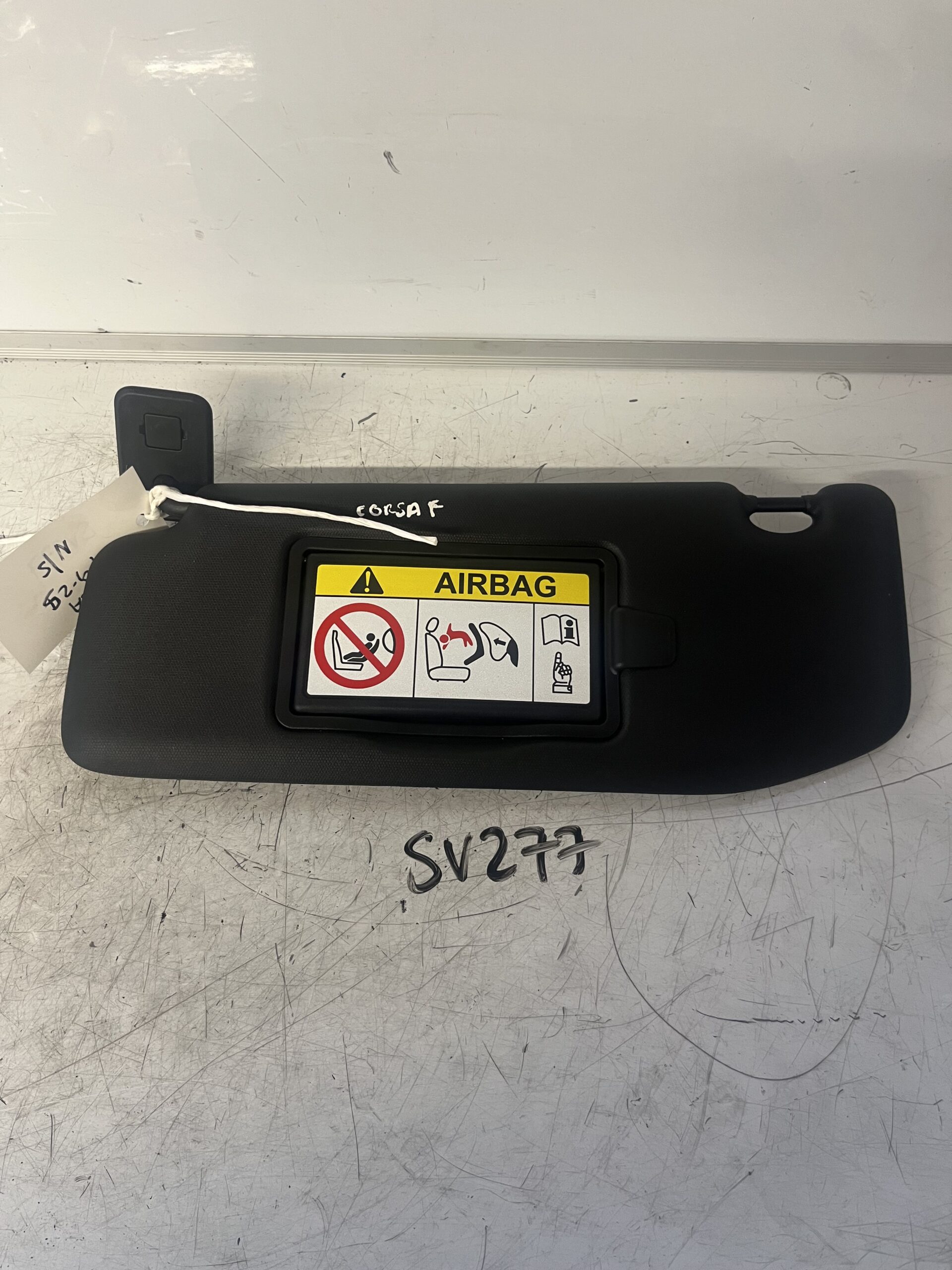 Vauxhall Corsa 2019-2025 Near Side Sun Visor With Mirror – Black
